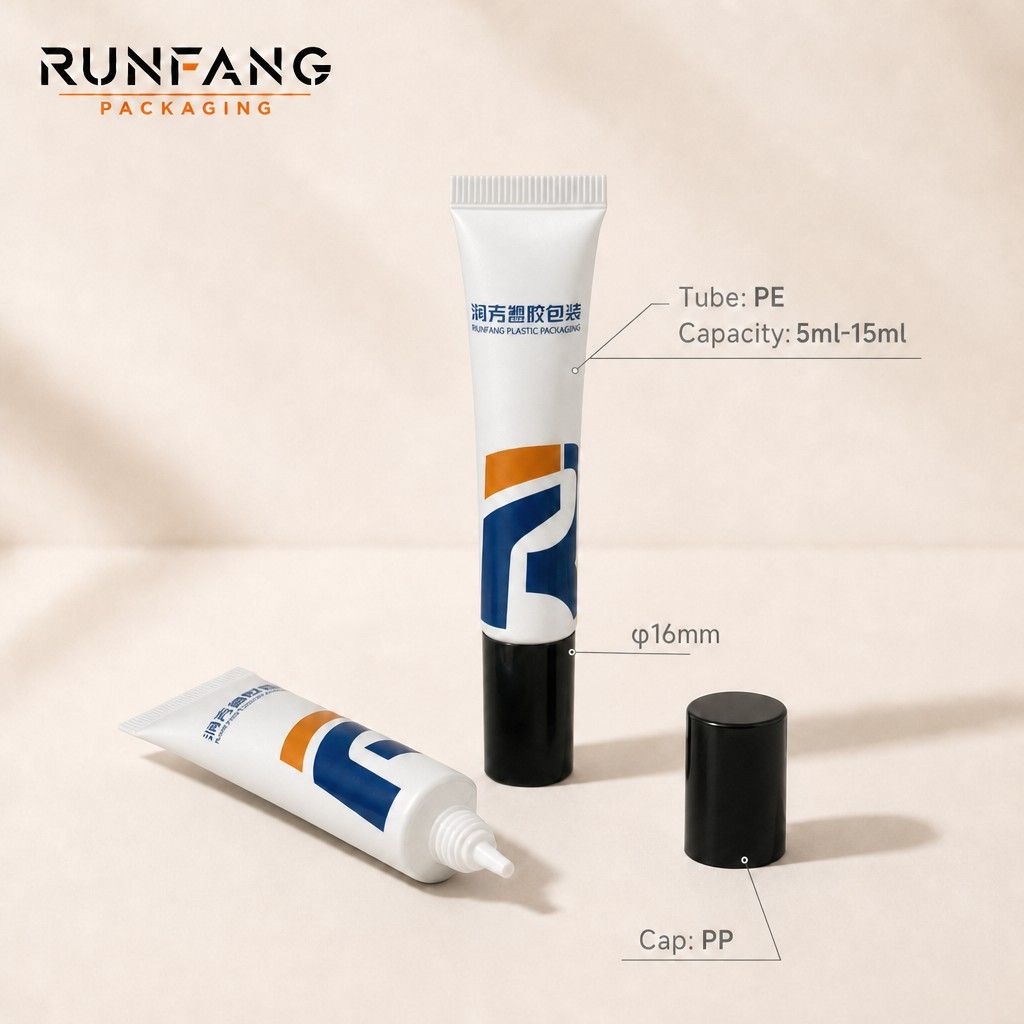 D16 mm Plastic Squeeze Tube with Nozzle Screw Cap D16 mm Plastic Squeeze Tube with Nozzle Screw Cap