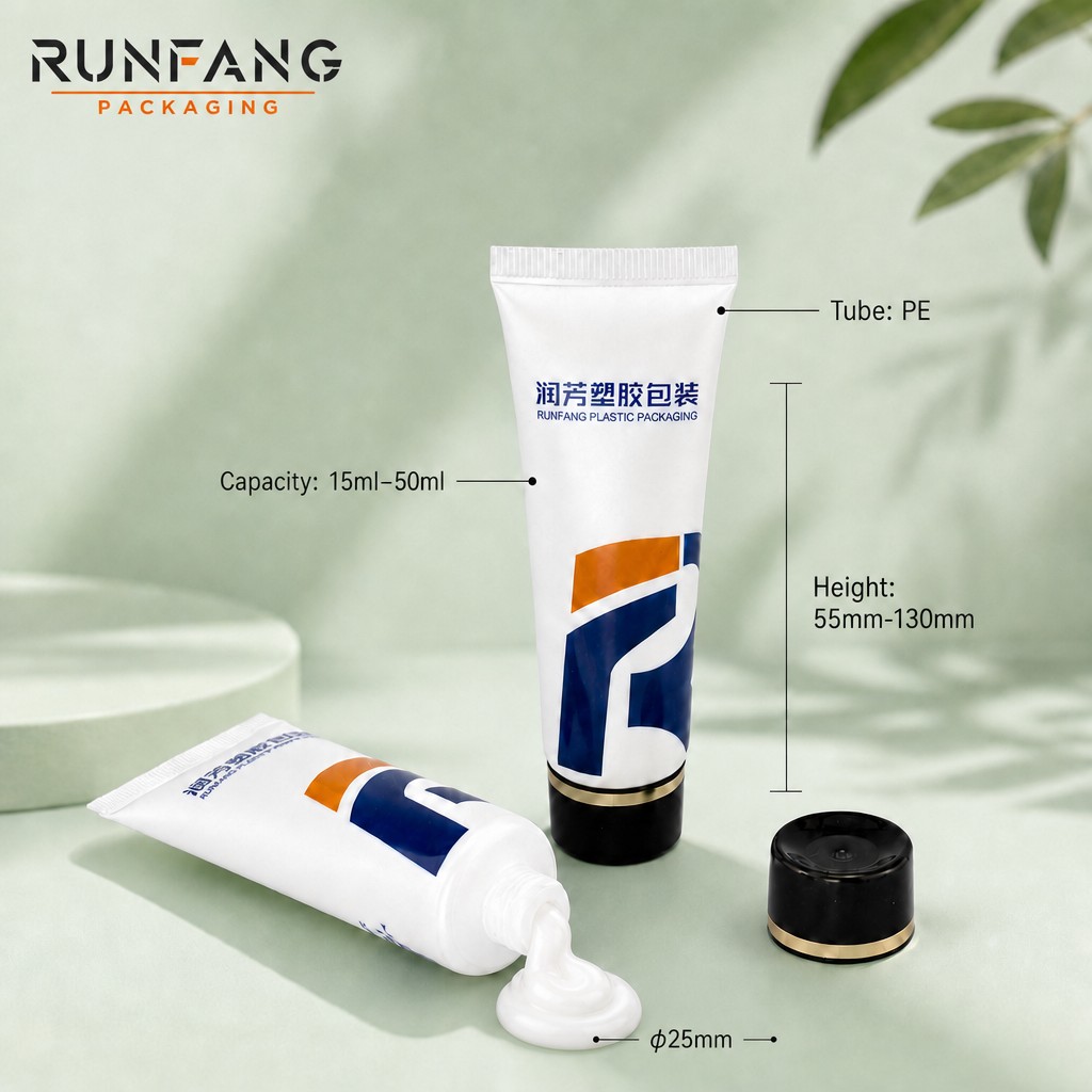 D25 mm Plastic Squeeze Tube with Screw Cap D25 mm Plastic Squeeze Tube with Screw Cap