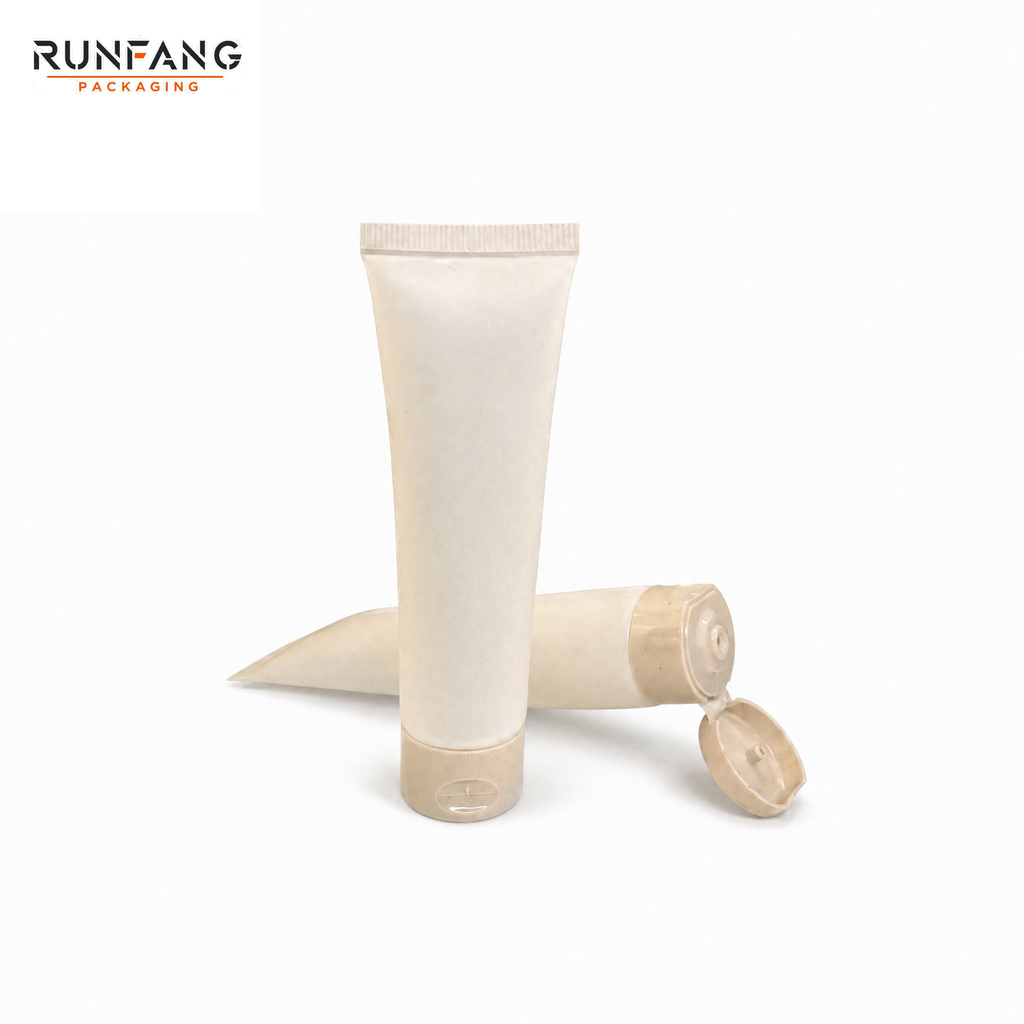 D25mm Wheat Straw Cosmetic Squeeze Tube with Flip-top Cap