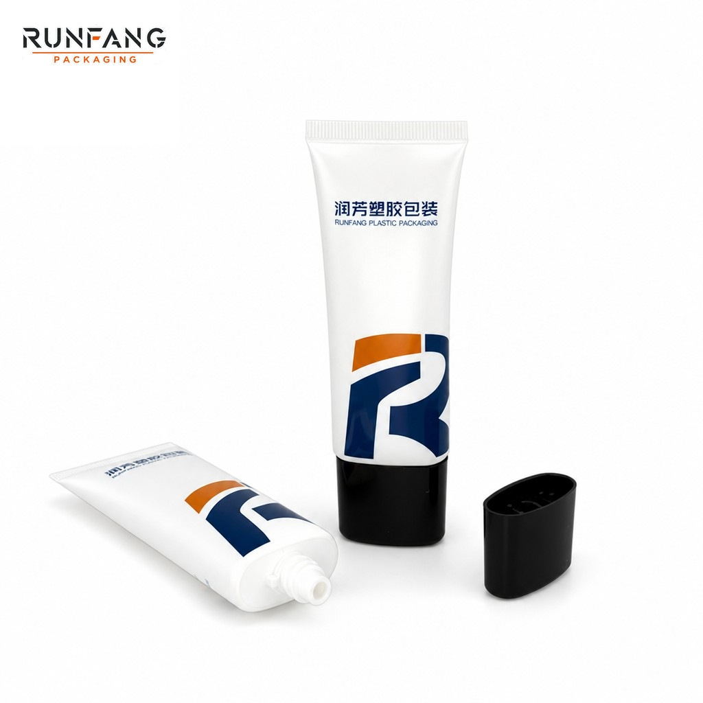 D30mm Plastic Squeeze Flat Tube with Screw Cap