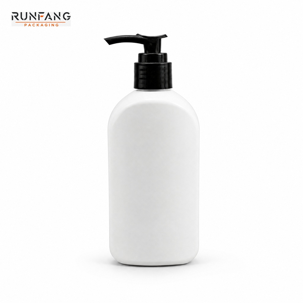 300 ml /10.15 fl.oz White PET Bottle with Pump Head Cover