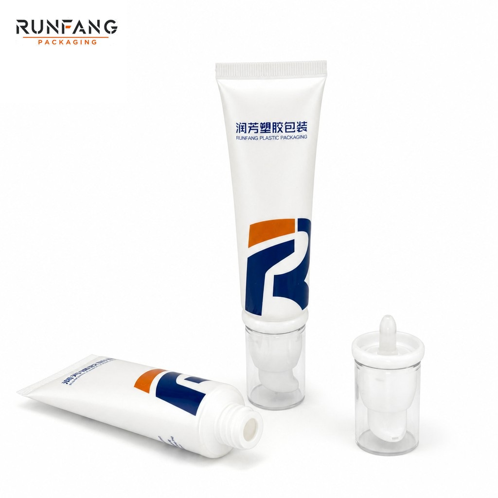 D30mm Plastic Squeeze Tube with Airless Pump Cap
