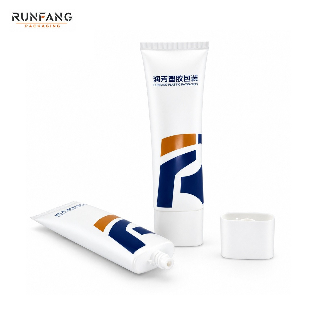 D35mm Plastic Flat Squeeze Tube with Screw Cap