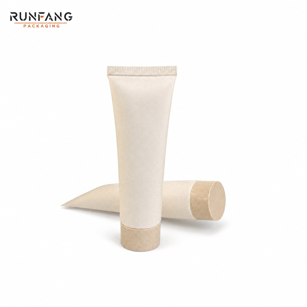 D25mm Wheat Straw Cosmetic Squeeze Tube with Screw Cap
